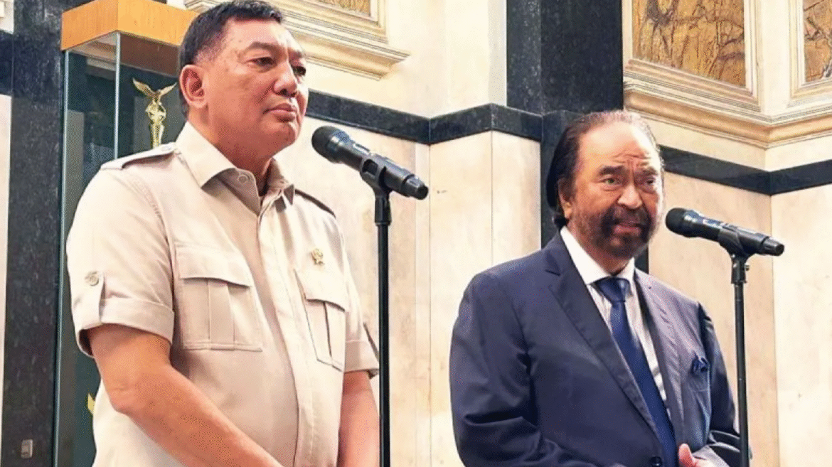 Menhan Sjafrie Sjamsoeddin Terima Kunjungan Surya Palo